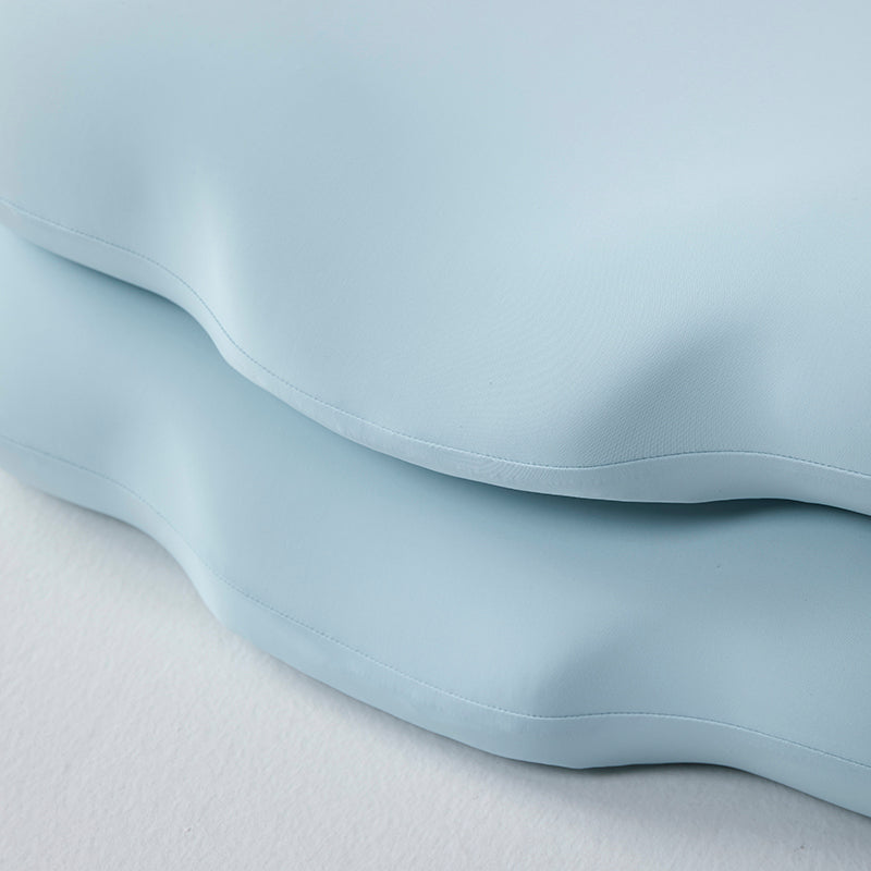 turqua Cool Touch Cloud Bean Pillow – Ergonomic Contour for Side & Back Sleepers, Breathable & Washable Cover