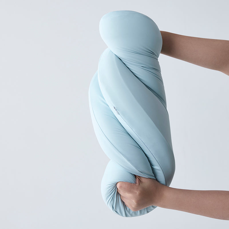 turqua Cool Touch Cloud Bean Pillow – Ergonomic Contour for Side & Back Sleepers, Breathable & Washable Cover