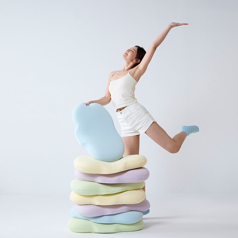 turqua Cool Touch Cloud Bean Pillow – Ergonomic Contour for Side & Back Sleepers, Breathable & Washable Cover