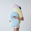 turqua Cool Touch Cloud Bean Pillow – Ergonomic Contour for Side & Back Sleepers, Breathable & Washable Cover