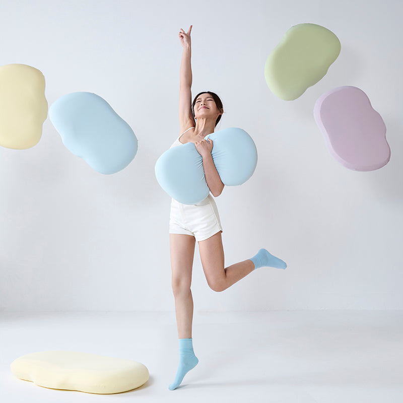 turqua Cool Touch Cloud Bean Pillow – Ergonomic Contour for Side & Back Sleepers, Breathable & Washable Cover
